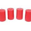 Adventskranz MCW-H49, Weihnachtsdeko Adventsgesteck Gesteck, Holz MVG-zertifiziert rund Ø 33cm ~ inkl. 4x Kerzen rot