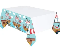 Ahoi, Happy Birthday - Kindergeburtstags-Set (65-teilig) Teller Becher Dekoration Geburtstag Piraten