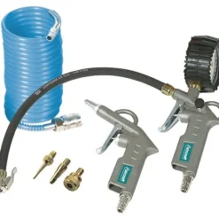 Aircraft Druckluftset 6-tlg. / Set mit Ausblaspistole Reifenfüllmessgerät