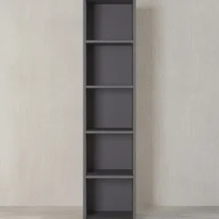 Aktenregal Universal FRANKFURT hoch 197cm, 5 Ordnerhöhen Graphit