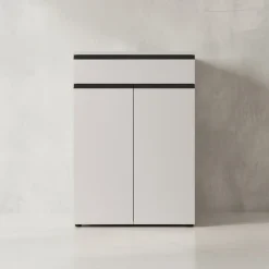 Aktenschrank mit Schublade Soft-Close 81x120x40 cm Greige