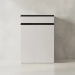 Aktenschrank mit Schublade Soft-Close 81x120x40 cm Greige