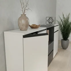 Aktenschrank mit Schublade Soft-Close 81x120x40 cm Greige