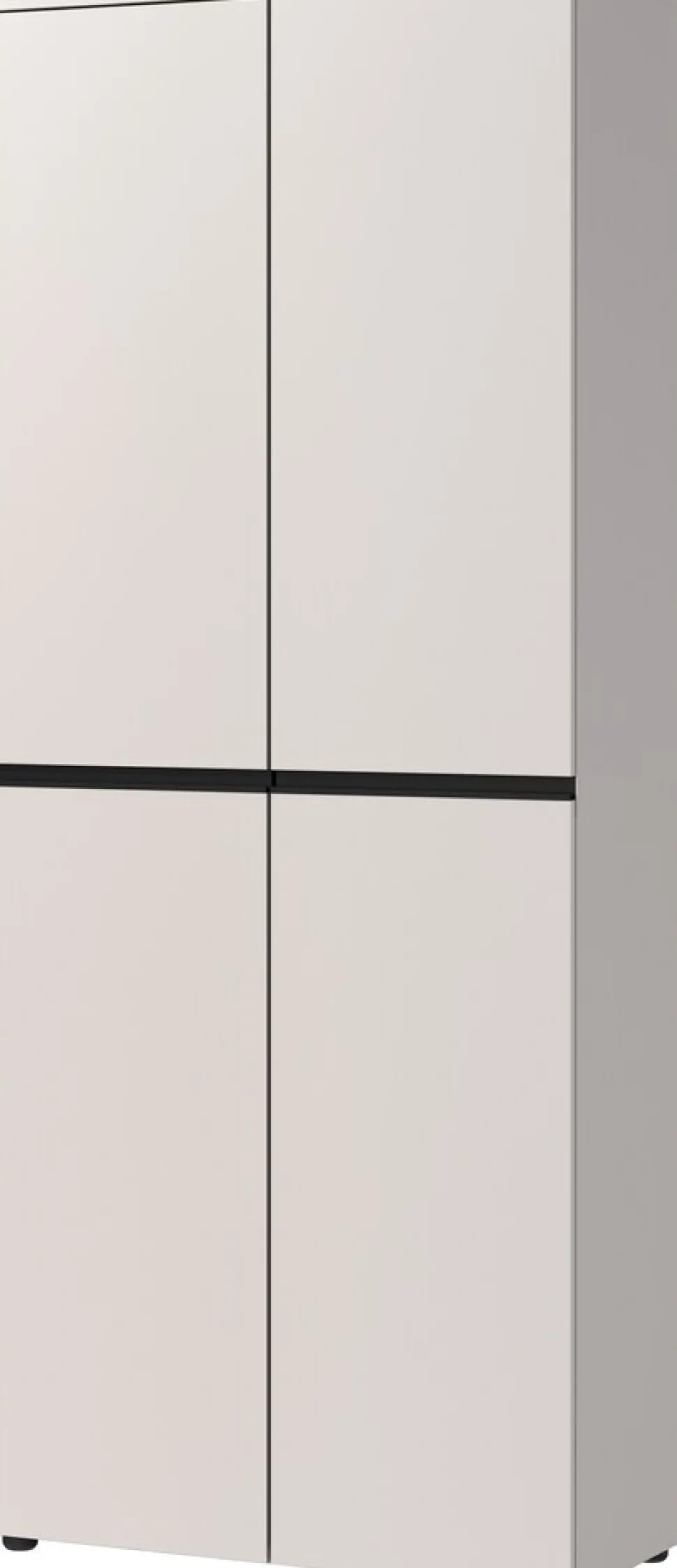 Aktenschrank STUTTGART, 197 cm hoch, 5 Ordnerhöhen, Soft-Close Greige