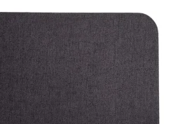 Akustik-Tischtrennwand MCW-G75, Büro-Sichtschutz Schreibtisch Pinnwand, doppelwandig Stoff/Textil ~ 60x65cm braun-grau