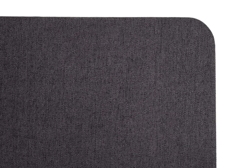 Akustik-Tischtrennwand MCW-G75, Büro-Sichtschutz Schreibtisch Pinnwand, doppelwandig Stoff/Textil ~ 60x65cm braun-grau