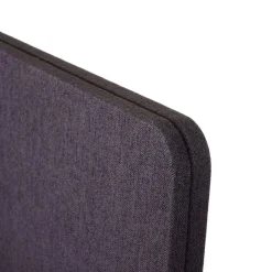 Akustik-Tischtrennwand MCW-G75, Büro-Sichtschutz Schreibtisch Pinnwand, doppelwandig Stoff/Textil ~ 60x65cm braun-grau