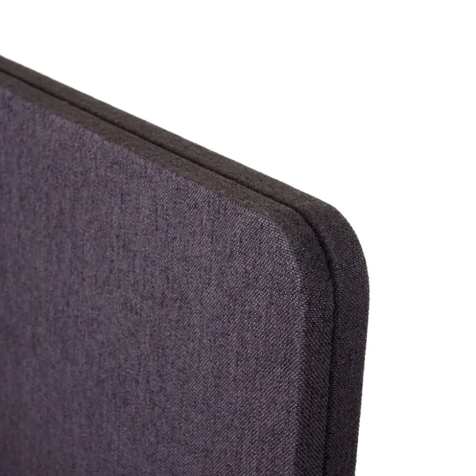Akustik-Tischtrennwand MCW-G75, Büro-Sichtschutz Schreibtisch Pinnwand, doppelwandig Stoff/Textil ~ 60x65cm braun-grau