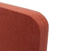 Akustik-Trennwand MCW-G77, Büro-Sichtschutz Raumteiler Pinnwand, doppelwandig rollbar Stoff/Textil ~ 167x80cm braun