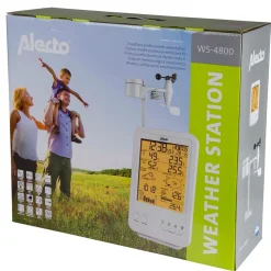 Alecto Professionelle Wetterstation mit Funksensor weiß