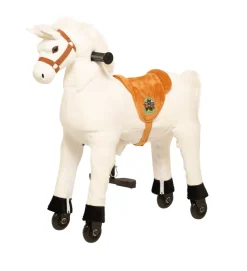 Animal Riding Reitpferd Snowy small (Kinder 3 Jahre, Sattelhöhe 56 cm, Rollen)