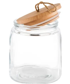 APS Vorratsglas Woody mit Holzdeckel versch. Ausführungen