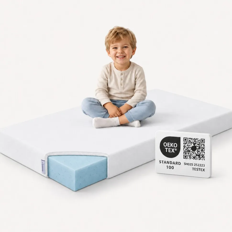 Arensberger Kindermatratze Babymatratze NORA | 70x140cm | Bezug waschbar & abnehmbar | punktelastischer Gelschaum | Jugendmatratze, allergikerfreundlich premium Bezug