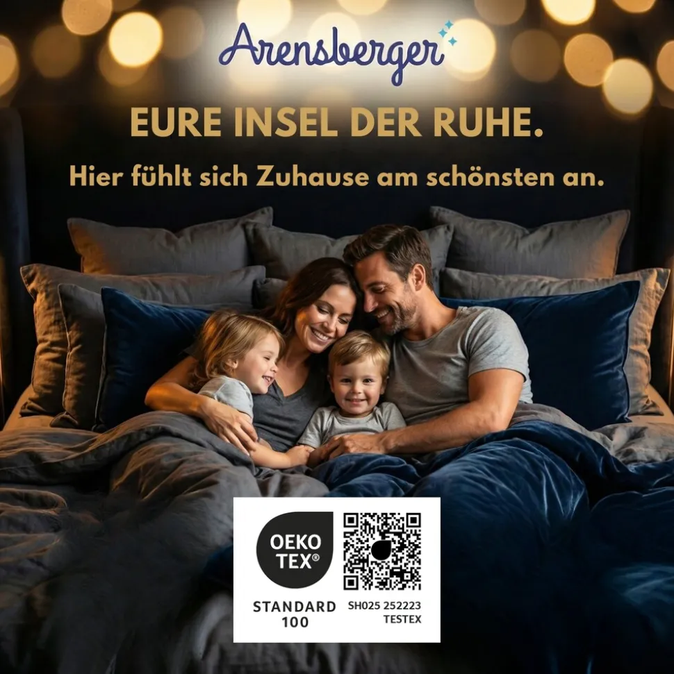 Arensberger Matratzen Topper LUXURY, 140x200cm, Gelschaum und Memory Gel Foam Matratzentopper, waschbarer Bezug, geeignet für Federkern & Matratzen, Matratzenauflage Höhe 10cm
