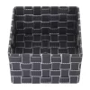 Aufbewahrungskorb MCW-C37, Dekokorb Korb Körbchen Aufbewahrung Regalkorb Deko 12x19x19cm ~ dunkelgrau