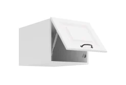 Aufsatzschrank Hochschrank 40 cm STILO Weiss Küchenzeile Küchenblock Küche