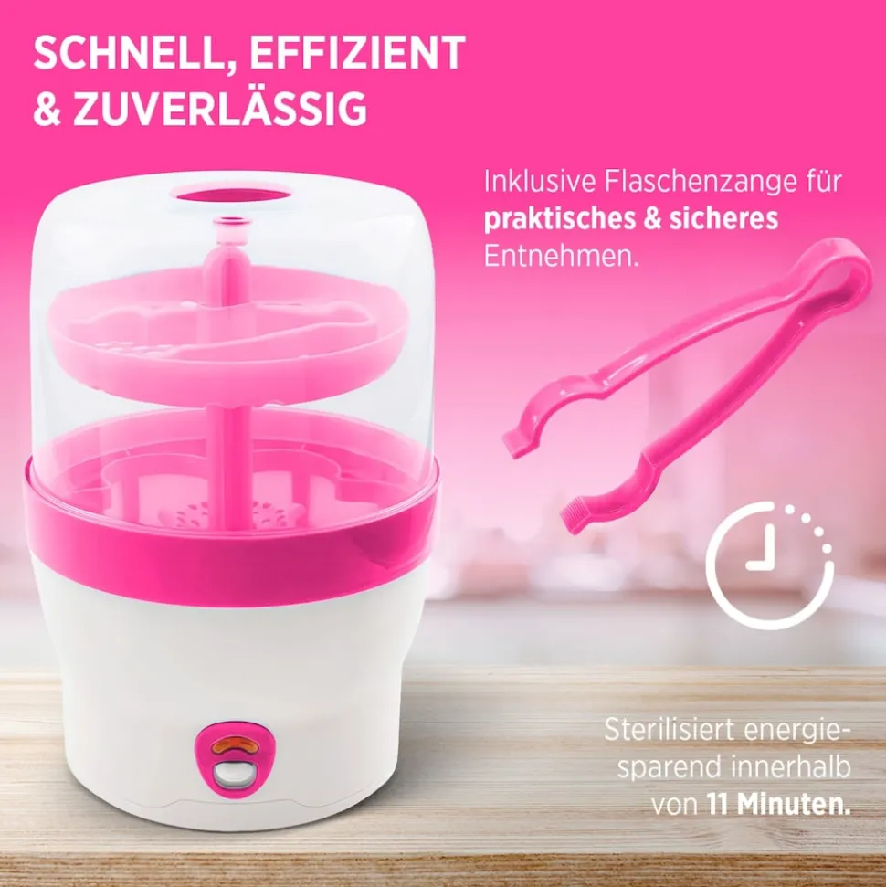 Babyruf BS 29 Babyflaschen-Sterilisator für 6 Flaschen
