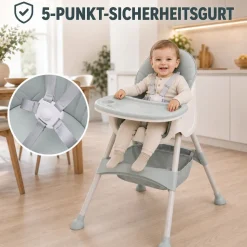 Baby Vivo Design 2in1 Kinderhochstuhl - Oscar Türkis