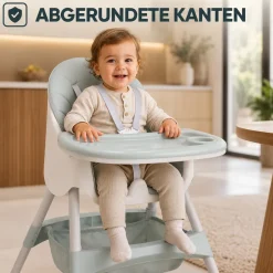 Baby Vivo Design 2in1 Kinderhochstuhl - Oscar Türkis