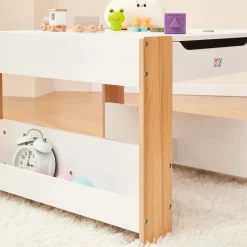 Baby Vivo Kindersitzgruppe mit multifunktionalem Tisch und 2 Stühlen aus Holz - Mia