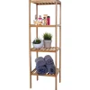 Badezimmerset MCW-B18, Komplett Badezimmer Badmöbel Badset Badschrank, Bambus