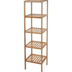 Badezimmerset MCW-B18, Komplett Badezimmer Badmöbel Badset Badschrank, Bambus