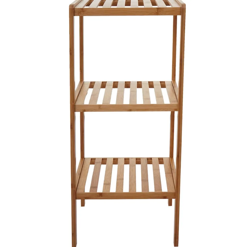 Badezimmerset MCW-B18, Komplett Badezimmer Badmöbel Badset Badschrank, Bambus