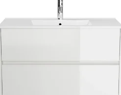 Badmöbel Limes & Waschtisch 100 cm 2 Greifraum SoftClose Auszüge Grafit