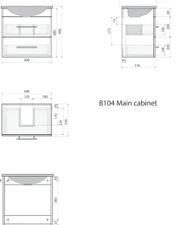 Badmöbel Portus 500 SlimLine in versch. Ausführungen
