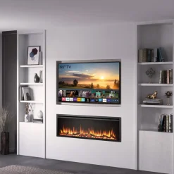 BALDERIA Elektrokamin Atalanta 60 - Einbaukamin mit Heizung 1500 W