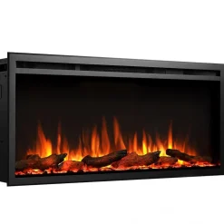 BALDERIA Elektrokamin Atalanta 40 - Einbaukamin mit Heizung 1500 W
