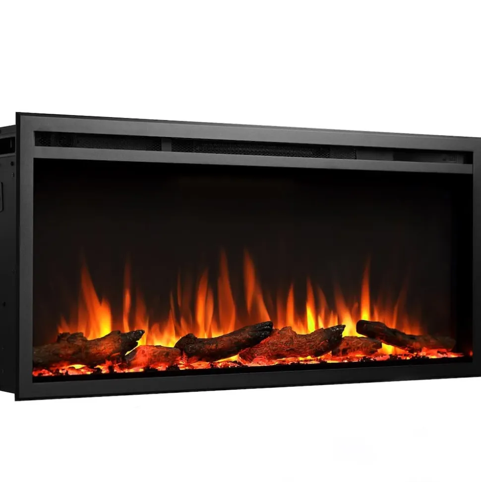 BALDERIA Elektrokamin Atalanta 40 - Einbaukamin mit Heizung 1500 W