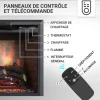 BALDERIA Elektrokamin Calida 33 - Einbau mit Heizung 2000 W, 3D-Flamme