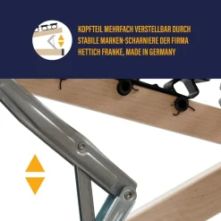 BeCoBeCo Easy Star Lattenrost verstellbar – Individuell anpassbares Kopfteil, ideal für alle Matratzenarten, stabil, langlebig, für hohen Schlafkomfort140 x 200 cm
