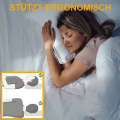 BeCoVario Visco Kopfkissen ergonomisch & wendbar | Nackenstützkissen40 x 80 cm