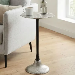 Beistelltisch Aluminium Anstelltisch Metall Wohnzimmertisch Dekotisch Couchtisch
