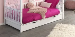 Bettschublade für Hausbett Serie Dallas Fa. Vipack, 90 x 190 cm, Weiß