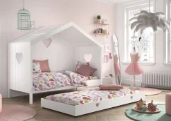 Bettschublade zu Hausbett , Innenmaß 90 190 cm, auf Rollen, Ausf. Kiefer- versch.Ausführungen- Amori