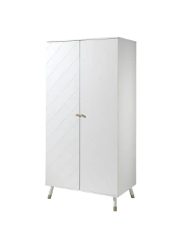 BILLY Jugendzimmer Set 3-tlg. best. aus: Bett 90 x 200 cm, Nachtkonsole und Kleiderschrank 2-trg.