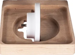 BOARTI Kinderregal Buchstabe M | hängend für Toniebox und Tonie Figuren | platzsparendes Regal | H. 54 x B. 60 x T. 19 | Wandregal für Musikbox Figuren Aufbewahrung Magneteinsätzen | Aufbewahrungsregal Holz
