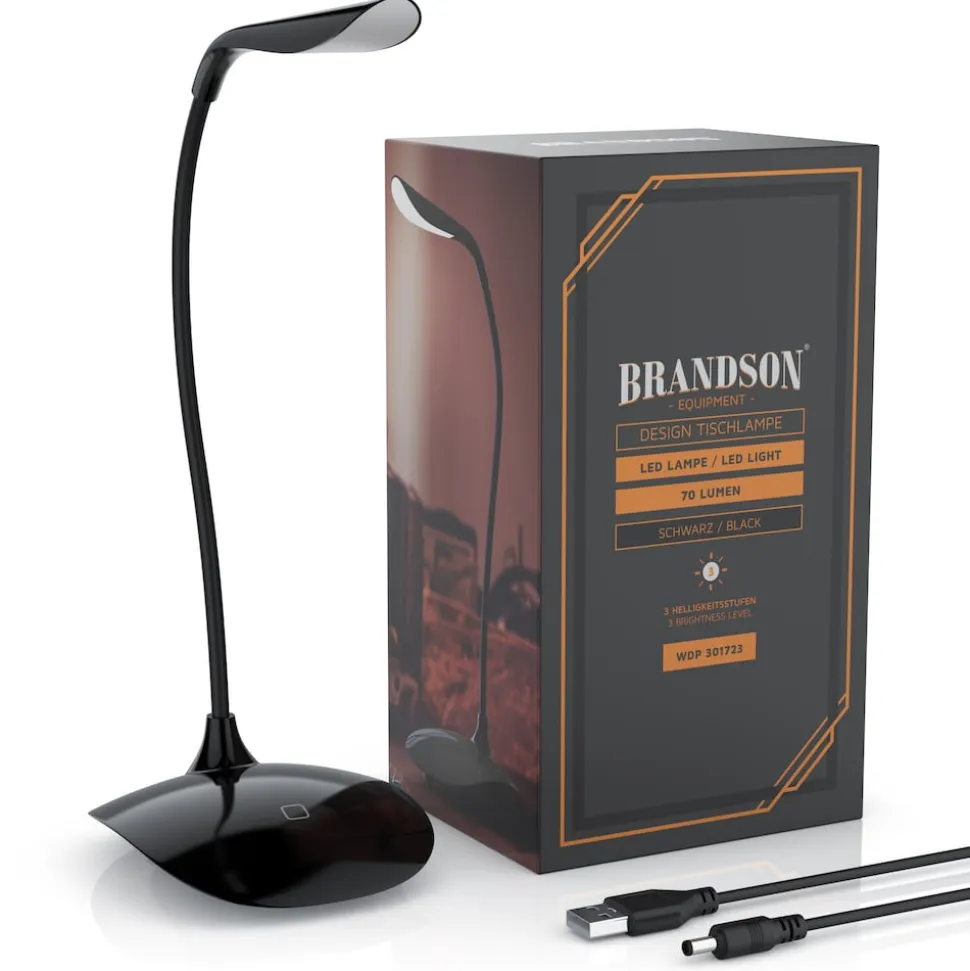 Brandson LED Schreibtischlampe, Helles Licht, 3 Stufen, Stromsparend