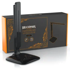 Brandson Schreibtischlampe, LED, Dimmbar, Farbwechsel, Temperatur-, Alarm- & Kalenderfunktion, Tischlampe