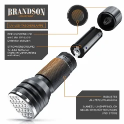 Brandson UV Taschenlampe, Schwarzlicht mit 21 LEDs für Detektionen