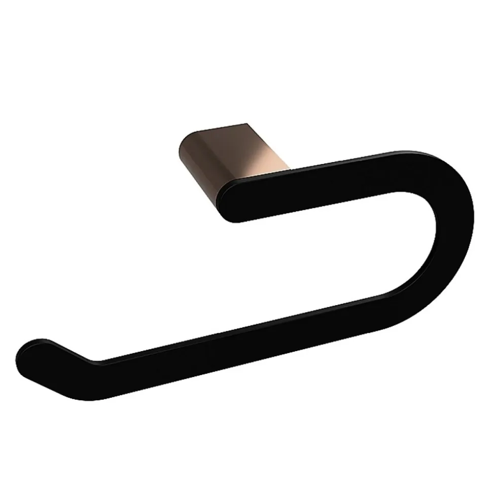 Brillantbad BALLA Handtuchring Messing Schwarz Kupfer 230x100x59 mm für Bad & Küche >> zum Bohren