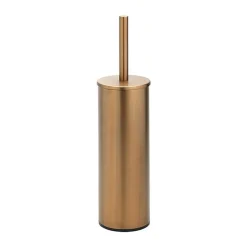 Brillantbad BAMBER WC-Bürstengarnitur Messing Gold Kupfer matt 95x342x105 mm für Bad & WC >> zum Bohren