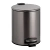 Brillantbad BAPHIT Abfalleimer Edelstahl Metallic Grau matt 260x205x265 mm, 5 Ltr für Bad & WC >> Freistehend anwendbar