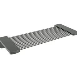 Brillantbad BAPHIT Duschablage Edelstahl Messing Metallic Grau matt 110x270x40 mm für Bad & WC >> zum Bohren