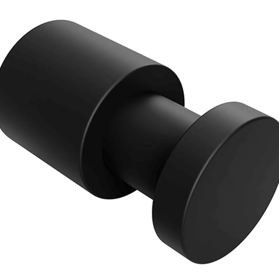Brillantbad BARK Kleiderhaken Messing Schwarz 30x16x16 mm für Bad & Küche >> zum Bohren
