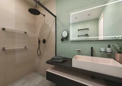 Brillantbad BARK WC-Bürstengarnitur Messing Schwarz stehend oder hängend 95x380x105 mm für Bad & WC >> zum Bohren oder Freistehend anwendbar