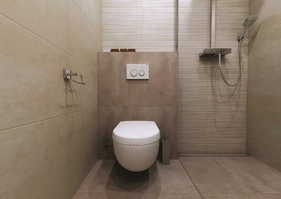 Brillantbad BASA WC-Bürstengarnitur stehend oder hängend Messing Chrom 80x365x80 mm für Bad & WC >> zum Bohren oder Freistehend anwendbar